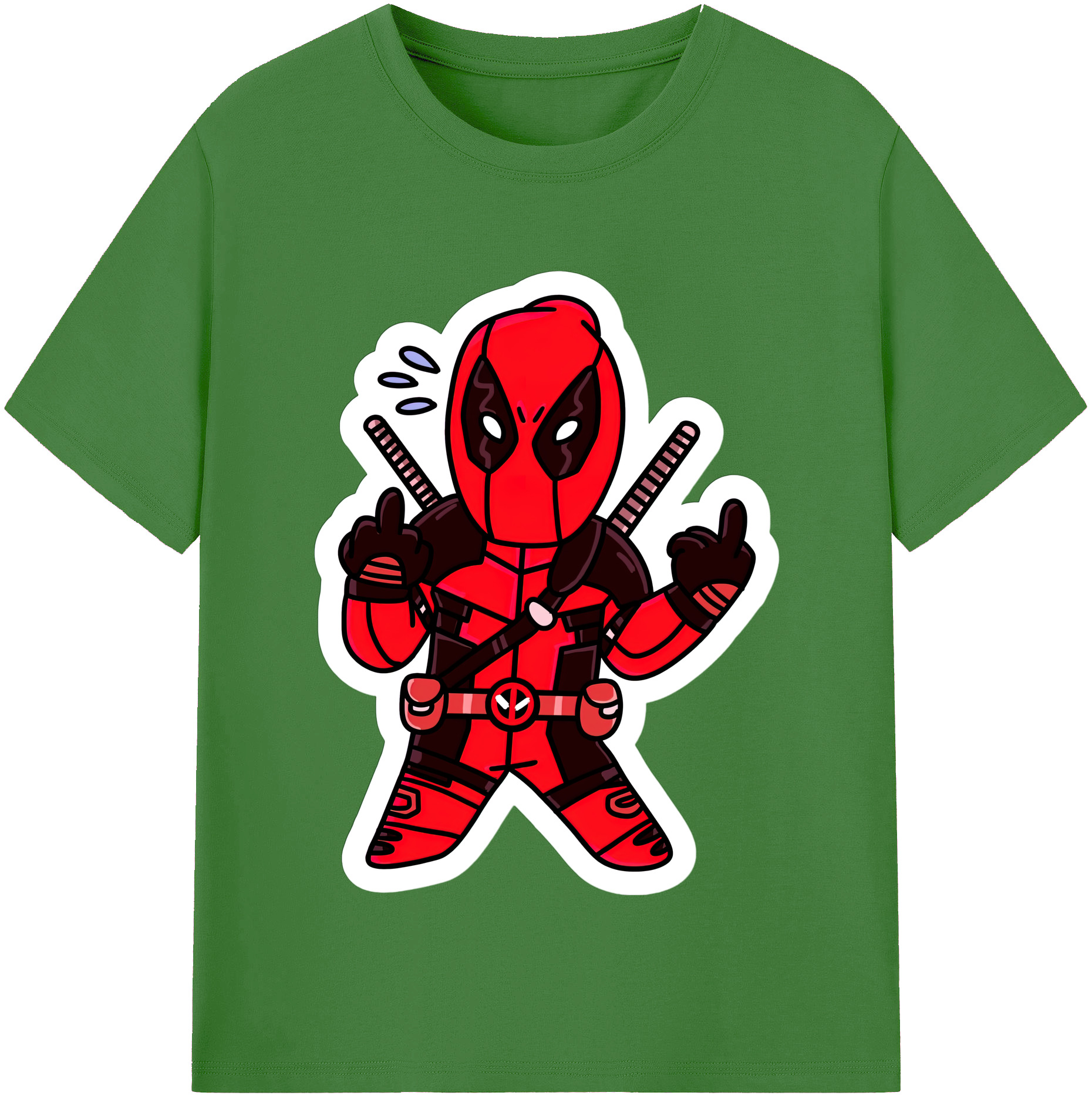 （画像用） Deadpool デッドプール レディースカジュアルプリントTシャツ（綿100％）